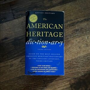 The American Heritage Dictionary Third Edition